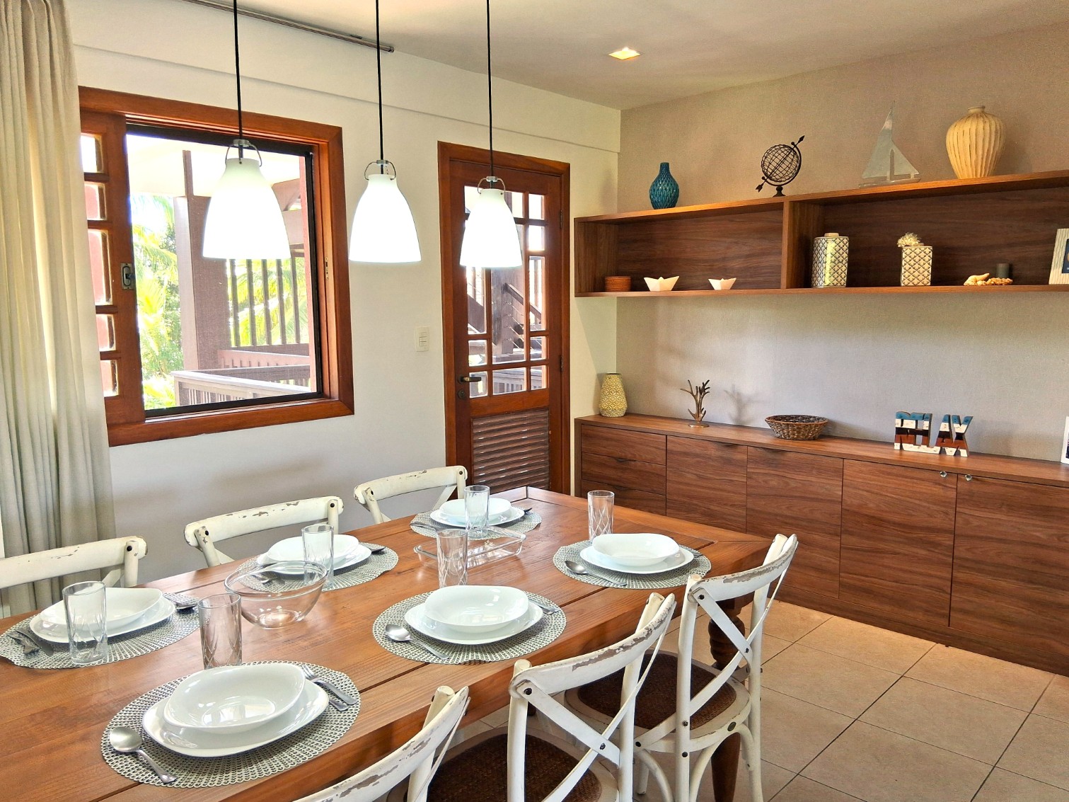 Sala de jantar do apartamento Village Furstberger