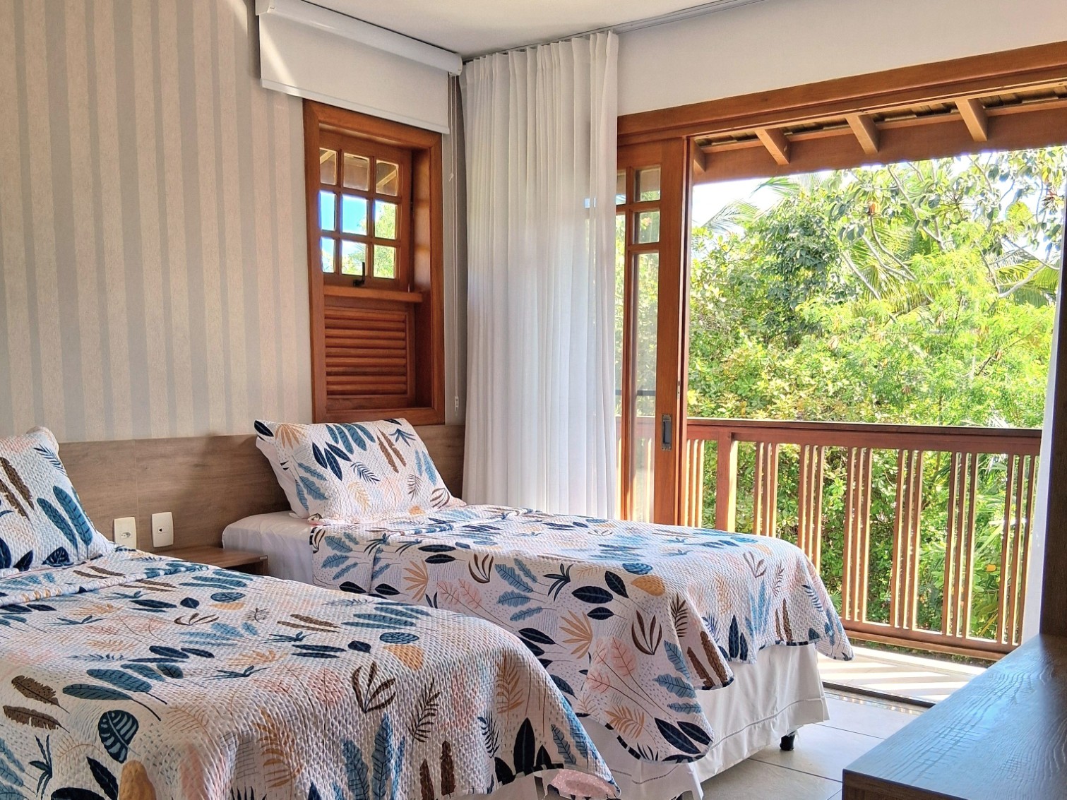 Quarto com bicamas no Village Furstberger